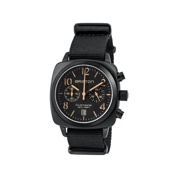 布里斯顿/briston 40 x 40 MM 醋酸酯 黑色 哑光 石英机芯 男表 13140.PBAM.B.4.NB