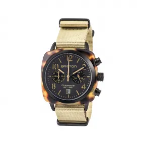 布里斯顿/briston 40 x 40 MM 醋酸酯 玳瑁纹 哑光 石英机芯 男表 14140.PBAM.TS.5.NK