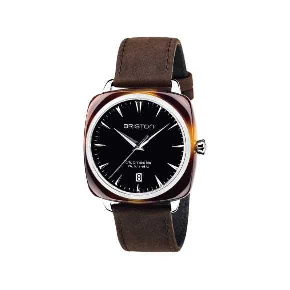 布里斯顿/briston 40 x 40 MM 玳瑁纹 自动机械机芯 男表 18640.SA.TI.1.LVC