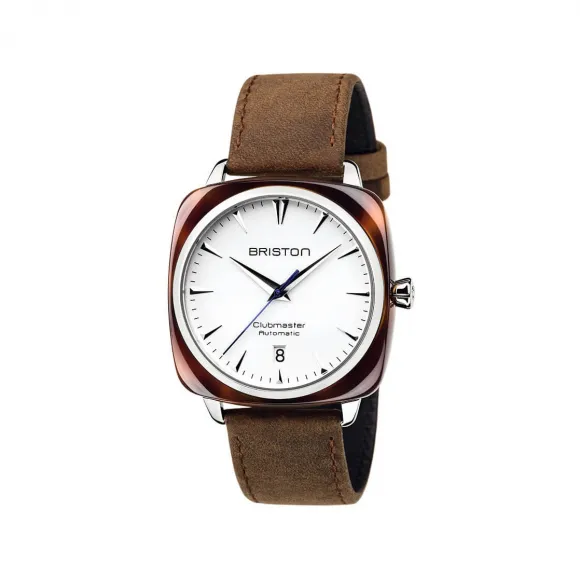 布里斯顿/briston 40 x 40 MM 玳瑁纹 自动机械机芯 男表 18640.SA.TI.2.LVBR