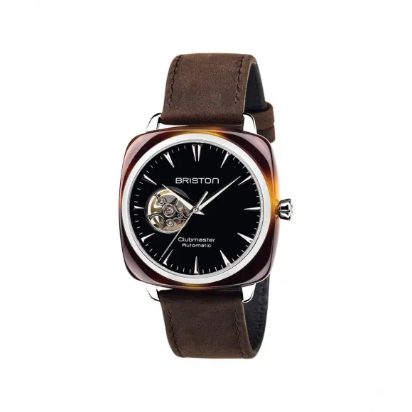 布里斯顿/briston 40 x 40 MM 玳瑁纹 自动机械机芯 男表 18740.SA.TI.1.LVC