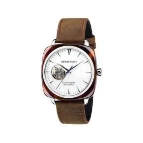 布里斯顿/briston 40 x 40 MM 玳瑁纹 自动机械机芯 男表 18740.SA.TI.2.LVBR