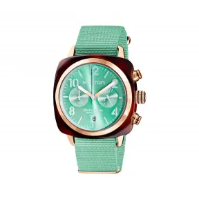 布里斯顿/briston 40 x 40 MM 醋酸酯 玳瑁纹 石英机芯 男表 19140.PRA.T.29.NGW-1