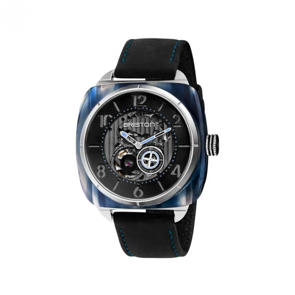 布里斯顿/briston 42 x 42 MM 蓝色烟熏醋酸酯 自动机械机芯 男表 201042.SA.BL.1.CH