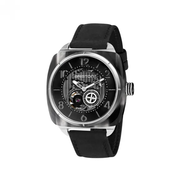 布里斯顿/briston 42 x 42 MM 灰色烟熏醋酸酯 自动机械机芯 男表 201042.SA.G.1.CH