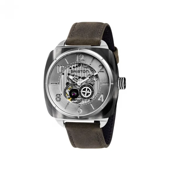 布里斯顿/briston 42 x 42 MM 灰色烟熏醋酸酯 自动机械机芯 男表 201042.SA.G.2.B