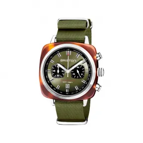 布里斯顿/briston 42 x 42 MM 醋酸酯 玳瑁纹 石英机芯 男表 20142.SA.TS.26.NOL