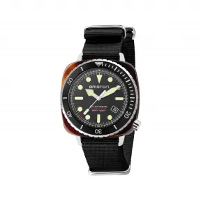 布里斯顿/briston 44 x 44 MM 玳瑁纹 醋酸酯 和陶瓷外圈黑色 自动机械机芯 男表 21644.SA.T.1.NB