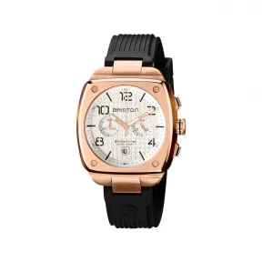布里斯顿/briston 42 x 42 MM 醋酸酯 玳瑁纹和玫瑰金 拉丝钢表圈 石英机芯 男表 22142.SPRG.T.2.RB