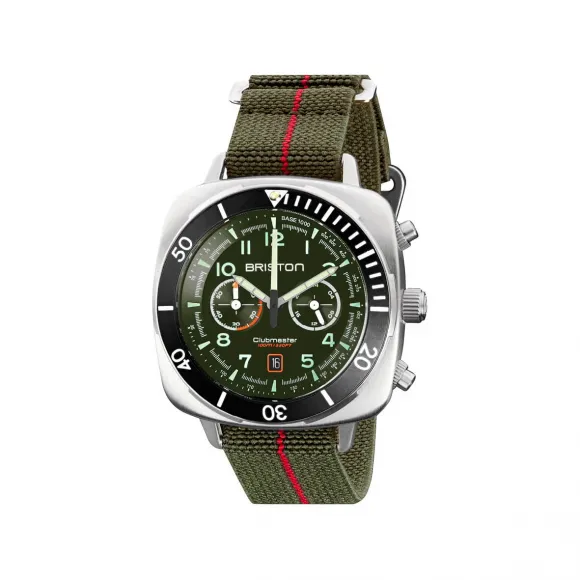 布里斯顿/briston 44 x 44 MM 拉丝316L不锈钢 石英机芯 男表 23144.S.O.16.EGA