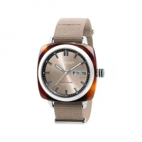 布里斯顿/briston 42 x 42 MM 醋酸酯 玳瑁纹 石英机芯 男表 23342.SA.TS.30.NT