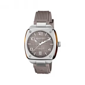 布里斯顿/briston 40 x 40 MM 醋酸酯 玳瑁纹和 拉丝钢表圈 自动机械机芯 男表 23640.S.T.30