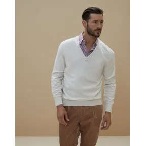 布内罗·古奇拉利/Brunello Cucinelli V领套衫 (192M2214302) - 男款 针织衫