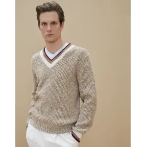 布内罗·古奇拉利/Brunello Cucinelli V领套衫 (192M26500202) - 男款 针织衫