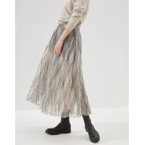 布内罗·古奇拉利/Brunello Cucinelli 中长裙 (192MA960G2888) - 女款 半裙