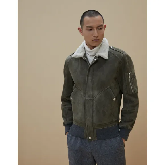 布内罗·古奇拉利/Brunello Cucinelli 皮革 (192MPMVR1668) - 男款 外套和夹克