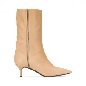 布内罗·古奇拉利/Brunello Cucinelli 黄铜镶嵌低跟中筒靴 MZENC1719C7834