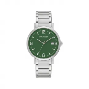 宝路华/Bulova Caravelle系列 39 MM 不锈钢 石英机芯 手表 43A155