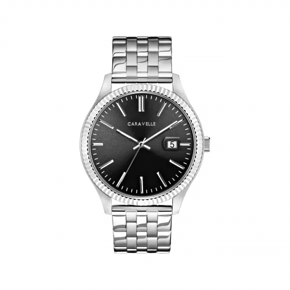 宝路华/Bulova Caravelle系列 41 MM 不锈钢 石英机芯 手表 43B157