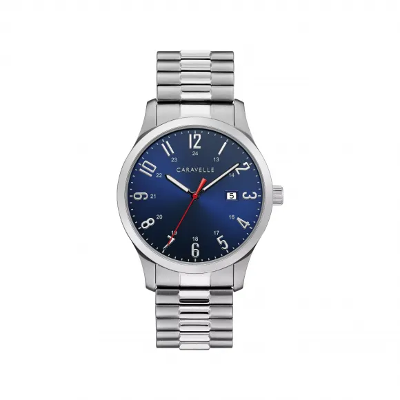 宝路华/Bulova Caravelle系列 40.2 MM 不锈钢 石英机芯 手表 43B161