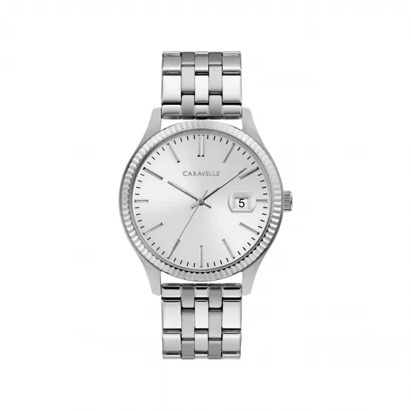 宝路华/Bulova Caravelle系列 41 MM 不锈钢 石英机芯 手表 43B163