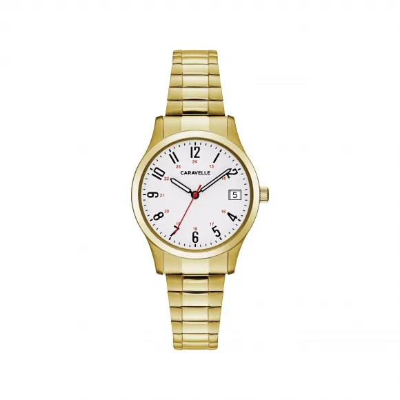 宝路华/Bulova Caravelle系列 30 MM 不锈钢 石英机芯 手表 44M113