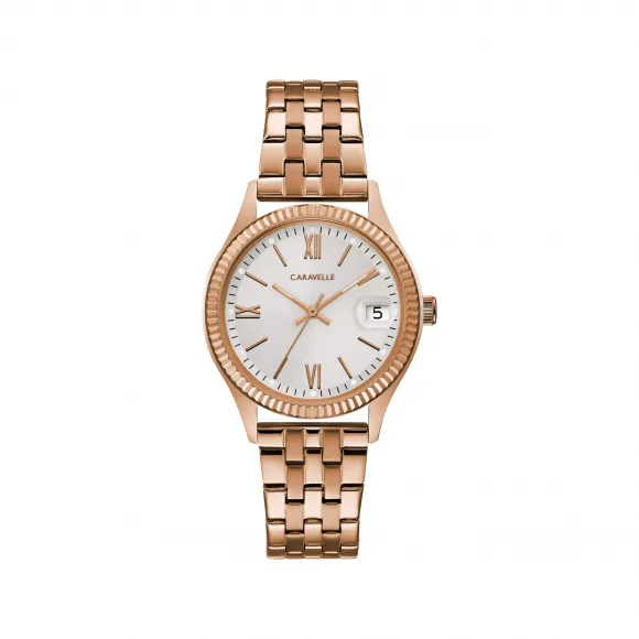 宝路华/Bulova Caravelle系列 32 MM 不锈钢 石英机芯 手表 44M115