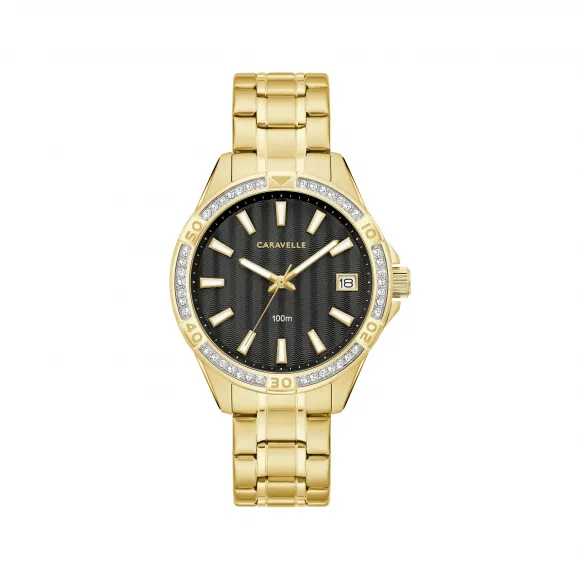 宝路华/Bulova Caravelle系列 36 MM 不锈钢 石英机芯 手表 44M116