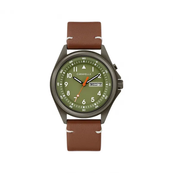 宝路华/Bulova Caravelle系列 40 MM 不锈钢 石英机芯 手表 45C119