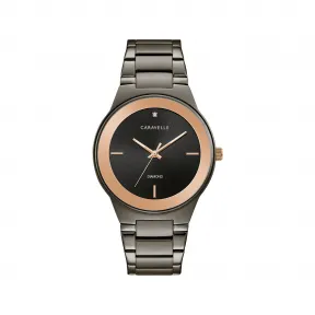 宝路华/Bulova Caravelle系列 40 MM 不锈钢 石英机芯 手表 45D109