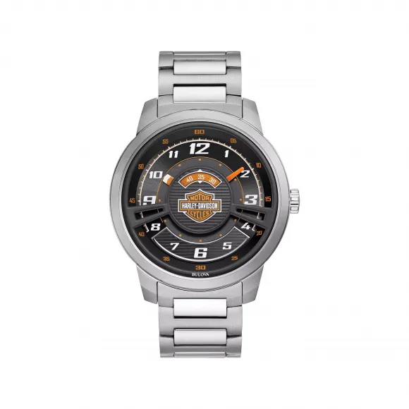 宝路华/Bulova Harley-Davidson®系列 43 MM 不锈钢 石英机芯 手表 76A162