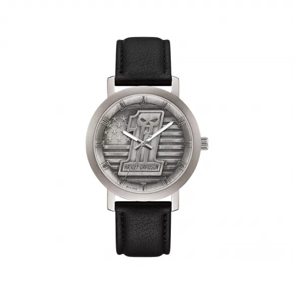 宝路华/Bulova Harley-Davidson®系列 40 MM 不锈钢 石英机芯 手表 76A163