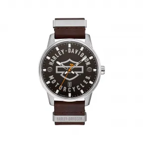 宝路华/Bulova Harley-Davidson®系列 45 MM 不锈钢 石英机芯 手表 76B178