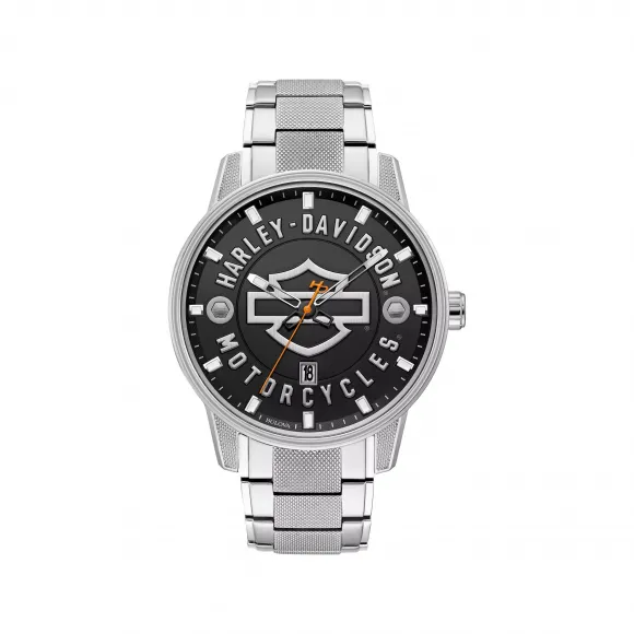 宝路华/Bulova Harley-Davidson®系列 45 MM 不锈钢 石英机芯 手表 76B182