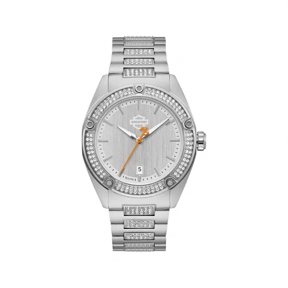 宝路华/Bulova Harley-Davidson®系列 37 MM 不锈钢 石英机芯 手表 76L187