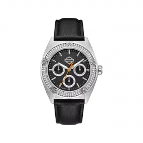 宝路华/Bulova Harley-Davidson®系列 37 MM 不锈钢 石英机芯 手表 76N102