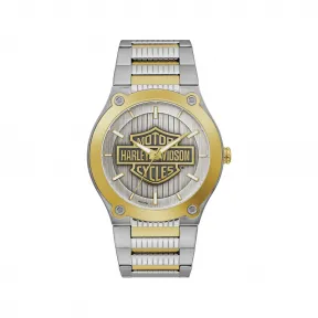 宝路华/Bulova Harley-Davidson®系列 43 MM 不锈钢 石英机芯 手表 78A125