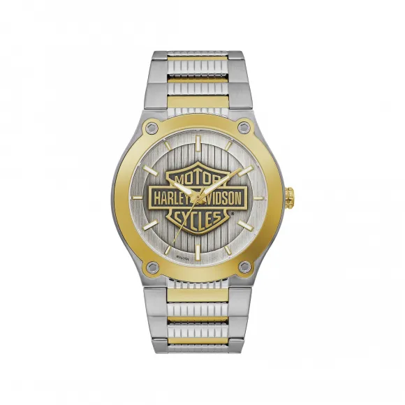 宝路华/Bulova Harley-Davidson®系列 43 MM 不锈钢 石英机芯 手表 78A125