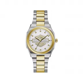 宝路华/Bulova Harley-Davidson®系列 34 MM 不锈钢 石英机芯 手表 78L129