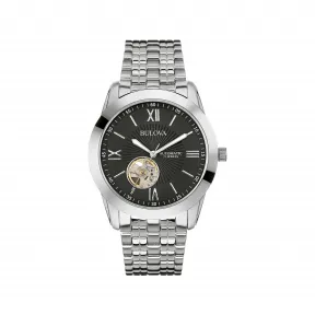 宝路华/Bulova Classic系列 42.00 MM 不锈钢 自动机械机芯 男表 96A158