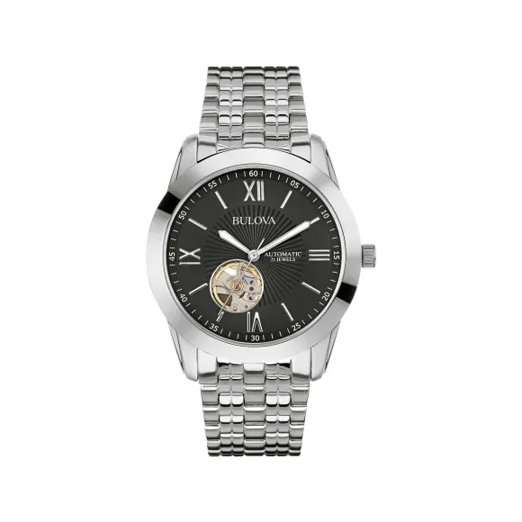 宝路华/Bulova Classic系列 42.00 MM 不锈钢 自动机械机芯 男表 96A158