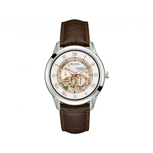 宝路华/Bulova Sutton系列 42.00 MM 不锈钢 自动机械机芯 男表 96A172