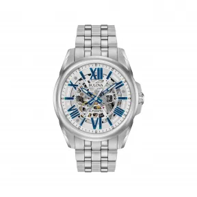 宝路华/Bulova Classic Automatic 系列 43 mm 不锈钢 自动机械机芯 男表 96A187