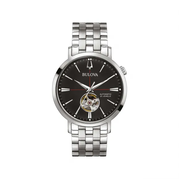 宝路华/Bulova Aerojet系列 41.00 MM 不锈钢 自动机械机芯 男表 96A199