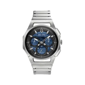 宝路华/Bulova Curv 系列 44 mm 不锈钢 石英机芯 男表 96A205