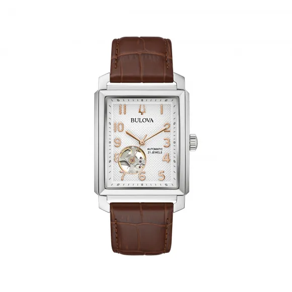宝路华/Bulova Classic Automatic 系列 33x49 mm 不锈钢 自动机械机芯 男表 96A268
