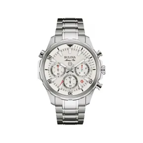 宝路华/Bulova Marine Star 系列 43 mm 银色不锈钢 石英机芯 男表 96B255