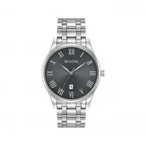 宝路华/Bulova Classic 系列 40 mm 不锈钢 石英机芯 男表 96B261