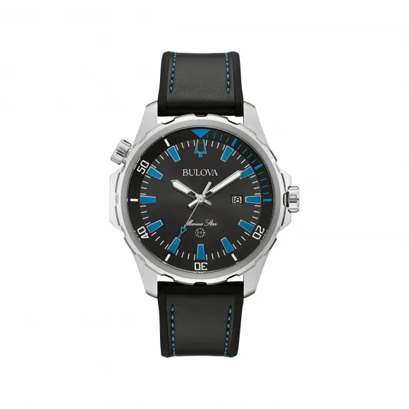 宝路华/Bulova Marine Star 系列 43 mm 不锈钢 石英机芯 男表 96B337