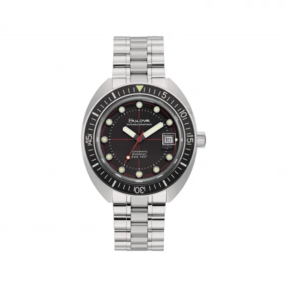 宝路华/Bulova Maquina系列 41.00 MM 不锈钢 自动机械机芯 男表 96B344